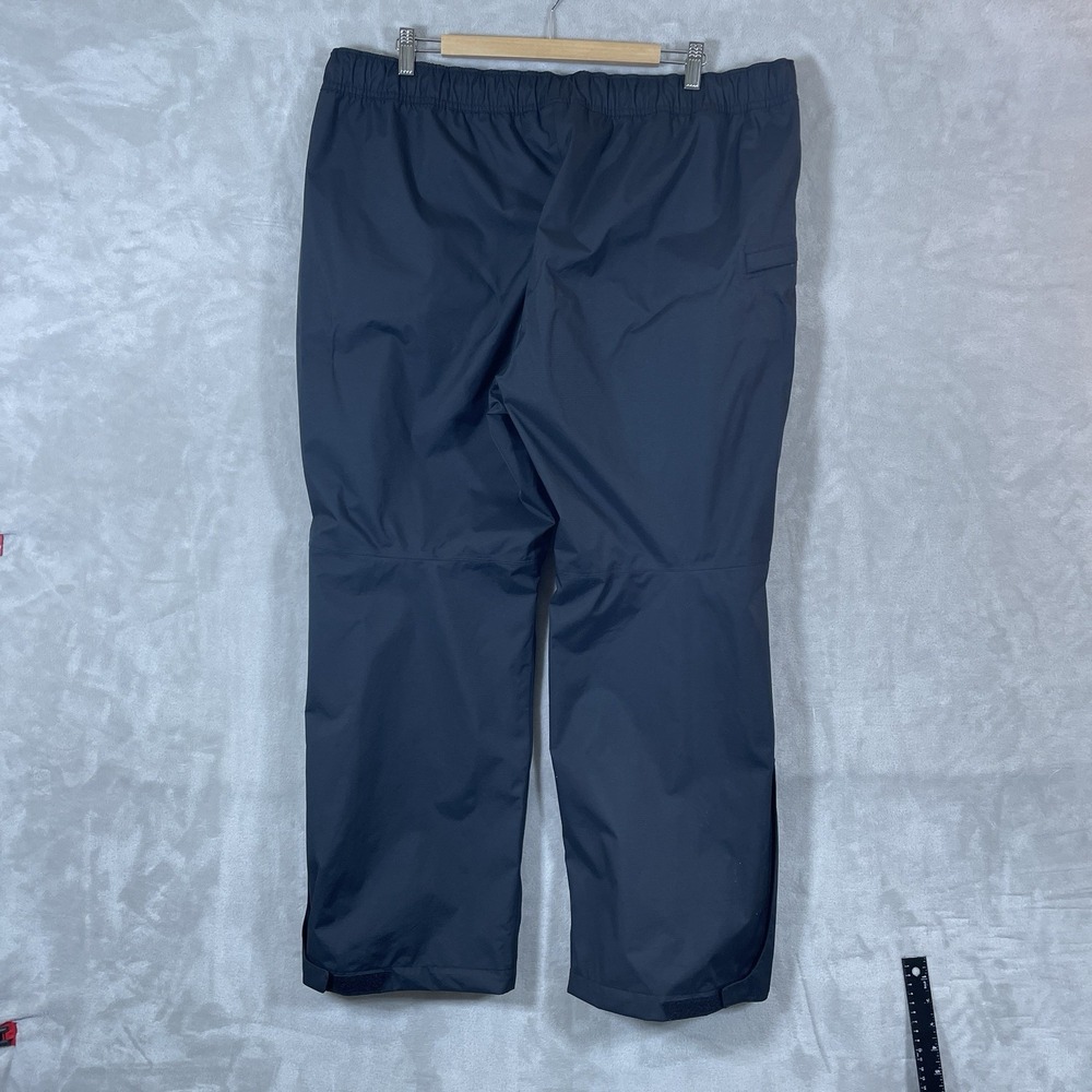 REI Rain Pants Mens XL Short Black Waterproof Nylon Hiking Zip Leg Outdoor 43509 - Picture 2 of 16
